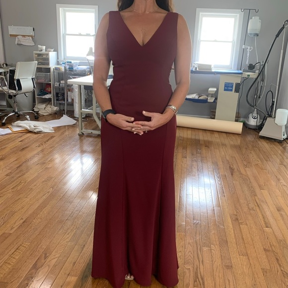 DESSY BRIDESMAIDS GOWN (CABERNET) STYLE 3060 - Picture 3 of 6